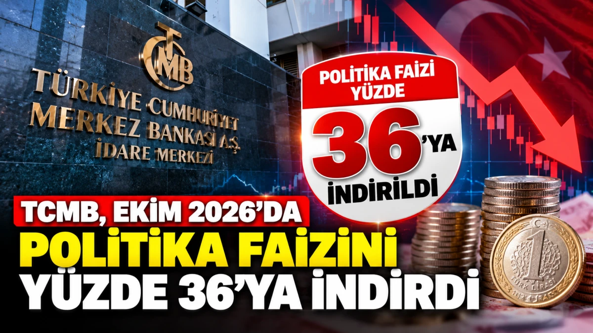 Merkez Bankası politika faizini y&uuml;zde 36&rsquo;ya indirdi